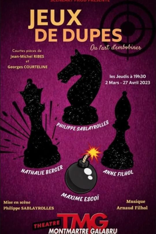 Jeux de dupes Théâtre Weclap